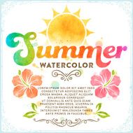 Summer Watercolor Sign N3