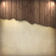 Broken Wood Board on Grungy Background
