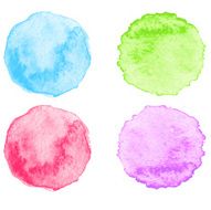 Blue Watercolor splatters Vector N8
