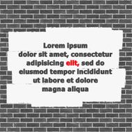Brick Wall with Place for Text