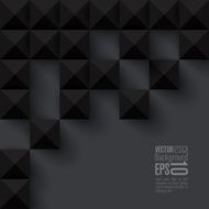 Black abstract 3D Cube Design Geometric background