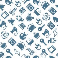 Monochrome vector household background