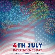 Fourth of July with firework Background N11