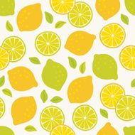 Seamless pattern with lemons and limes N2