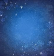 snowflakes on a blue background N4