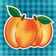 peaches sticker