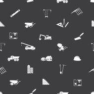 construction icons seamless pattern eps10