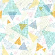 Abstract fabric triangles seamless pattern background