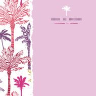 Palm trees seamless square torn pattern background