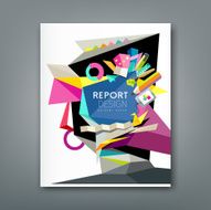 Annual report geometric abstract artist N2