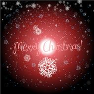 Christmas background and greeting card vector