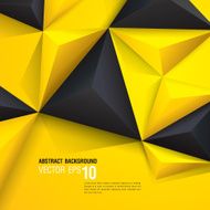 Yellow and black vector geometric background N2
