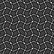 Stripes geometric seamless pattern black and white vector N3