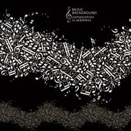Abstract music background with seamless composition