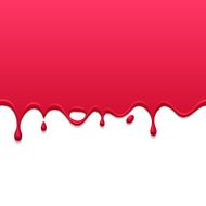 Red drips on white back Paint or juice drops