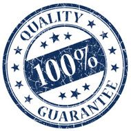 100 quality guarantee blue stamp N2