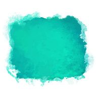 Watercolor green paint stain