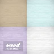 Vector wood texture Four colors