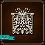 Vintage card with gift