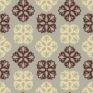 Vintage style background damask ornament beautiful seamless pattern N2