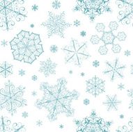 Christmas seamless pattern from snowflakes N22