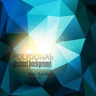 Abstract colorful polygonal background N11
