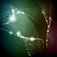 Abstract glowing wavy background N4