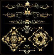 Decorative Elements Old Style - set 2