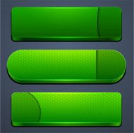 Green high-detailed modern web buttons N3