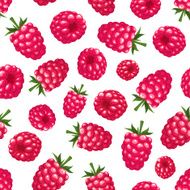 Seamless background with raspberry Vector illustration N2