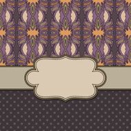 Vintage vector ethnic frame N7