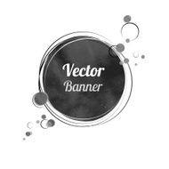 Vintage banner with circles