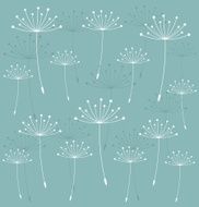 Dandelion seeds background