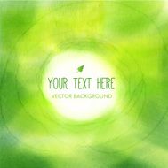 Green vector watercolor background