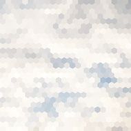 Cloud hexagon background