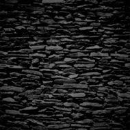 Stone wall black relief texture with shadow N2