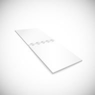 Blank spiral notebook lying isolated on white background