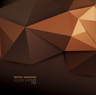 Brown vector geometric background for cover design