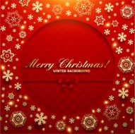 christmas background with snowflakes N26
