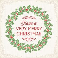 Christmas Wreath Drawing