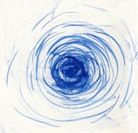 Brush stroke spiral
