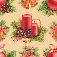 vintage christmas pattern N4