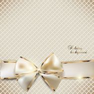 Holiday banner with ribbons Vector background
