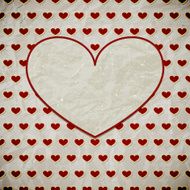 vector vintage valentines&#039; greeting card with hearts