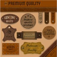 Leather labels set N5