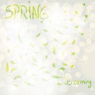 Abstract spring leaf background N2