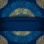 Card with lacy background and banner N2
