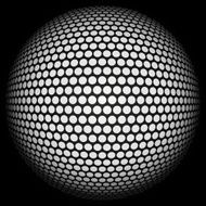 Dotted halftone sphere N2