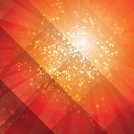 Sun Rays with Bubbles - Abstract Background Vector