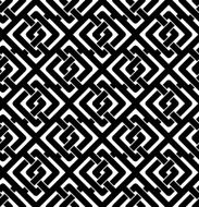 Black and white abstract textured geometric seamless pattern N27